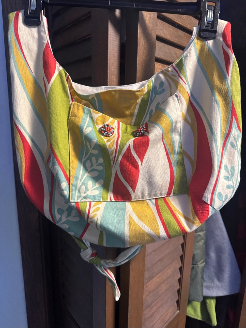 Multicolor Leaf-Pattern Women's Shoulder Bag
